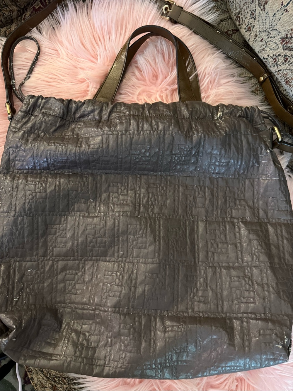 Fendi 🇮🇹🌹2 Way Leather Large Handbag